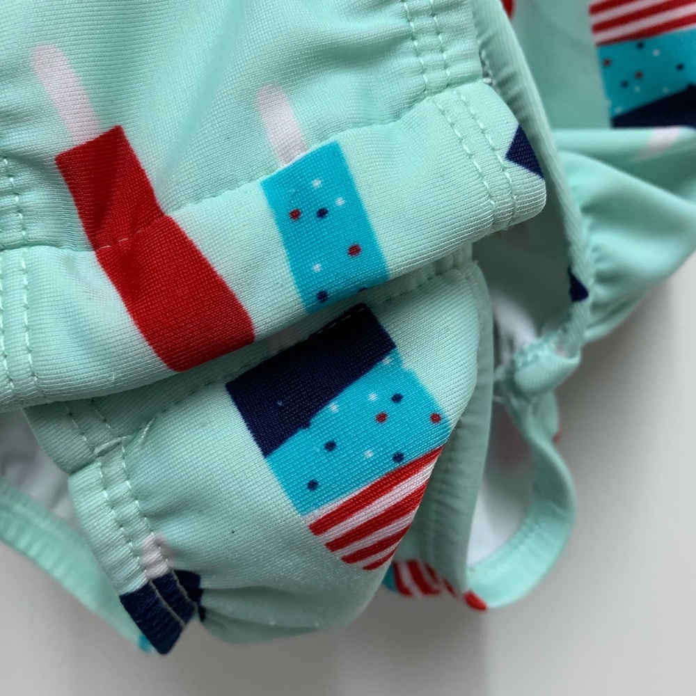 Candy striper bow watermelon popsicle bathing suit - Picture 2 of 3